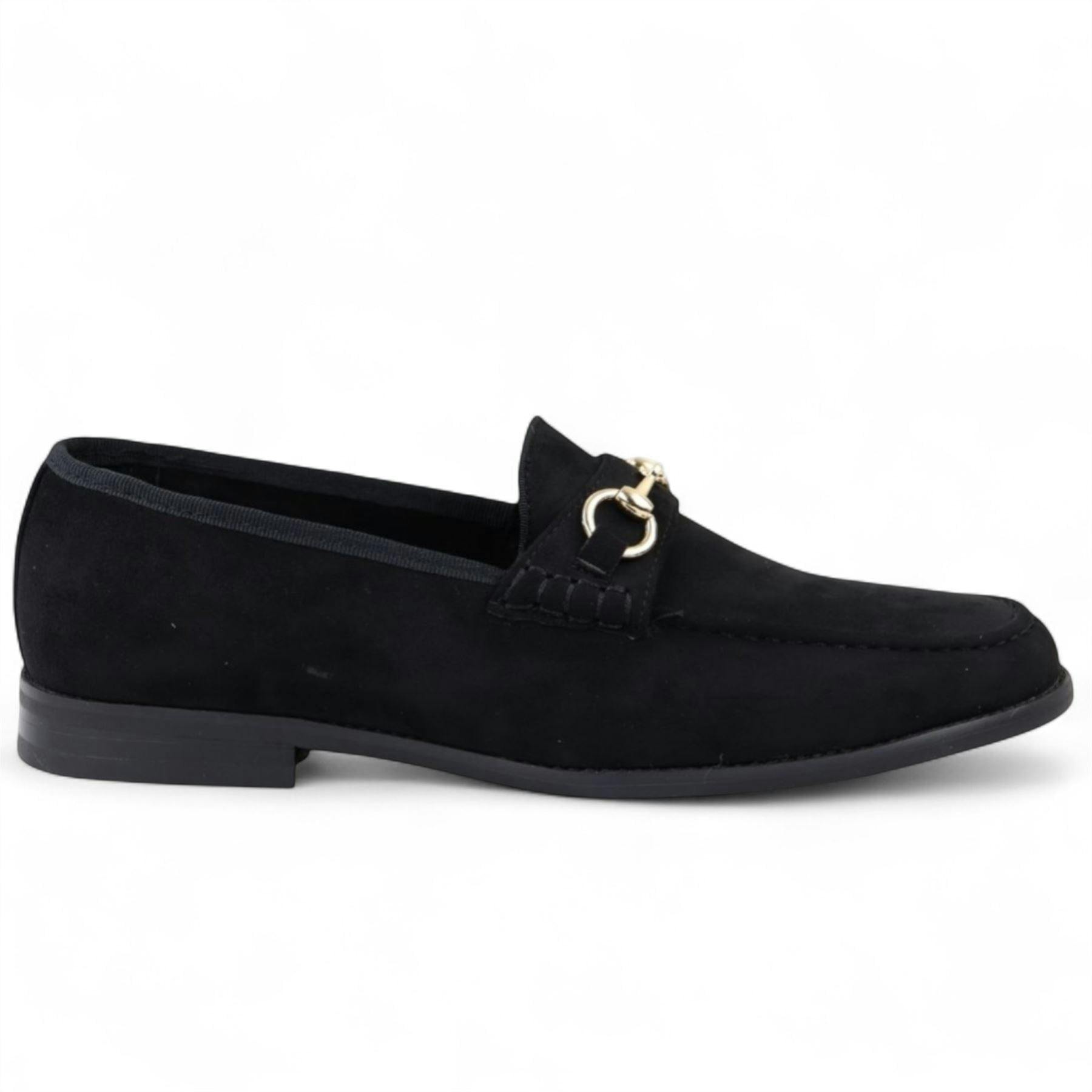 Dolcetto Men's Black Suede Moccasin Leather Lined Loafers - Uk 6 | Eu 40 | Us 7