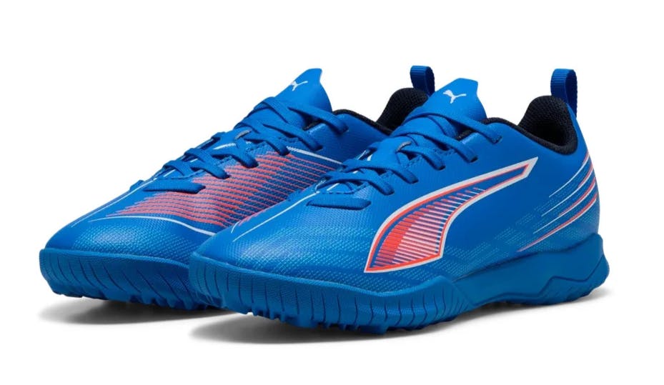 Puma Boys Blue/White/Red / Girls Ultra 6 Play Tt Astro Turf Football Trainers Boots 108544 - Uk 5.5 Eu 38.5