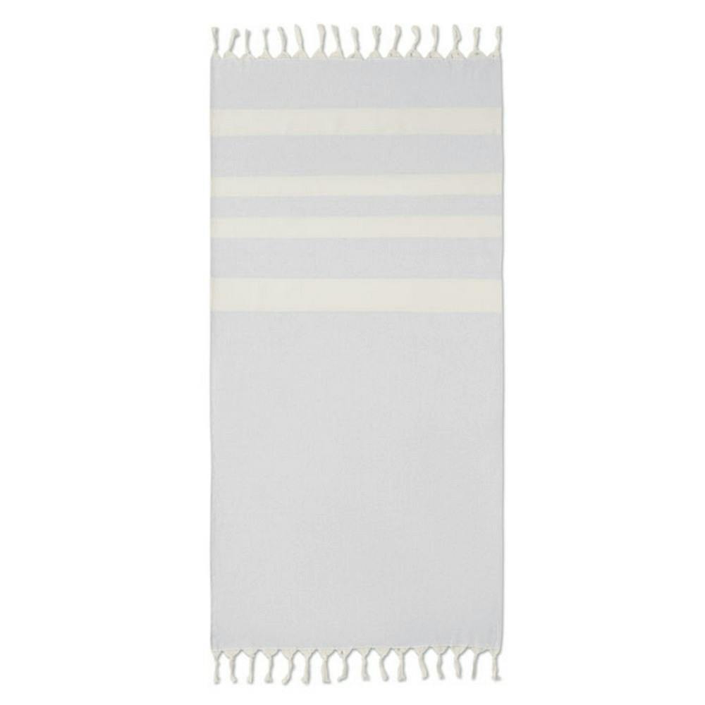 Rackhams Grey Agoura Hammam Towel - One Size - 55% Recycled Polyester/45% Recycled Cotton