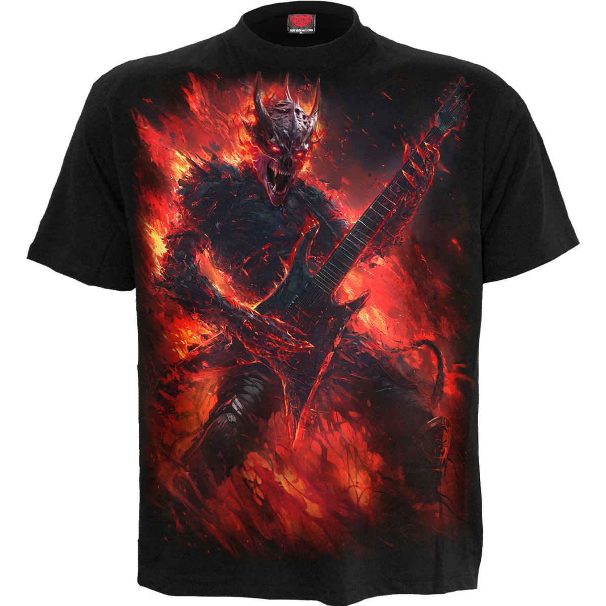 Spiral Direct Black Riff Burner - T-Shirt - S - Screen