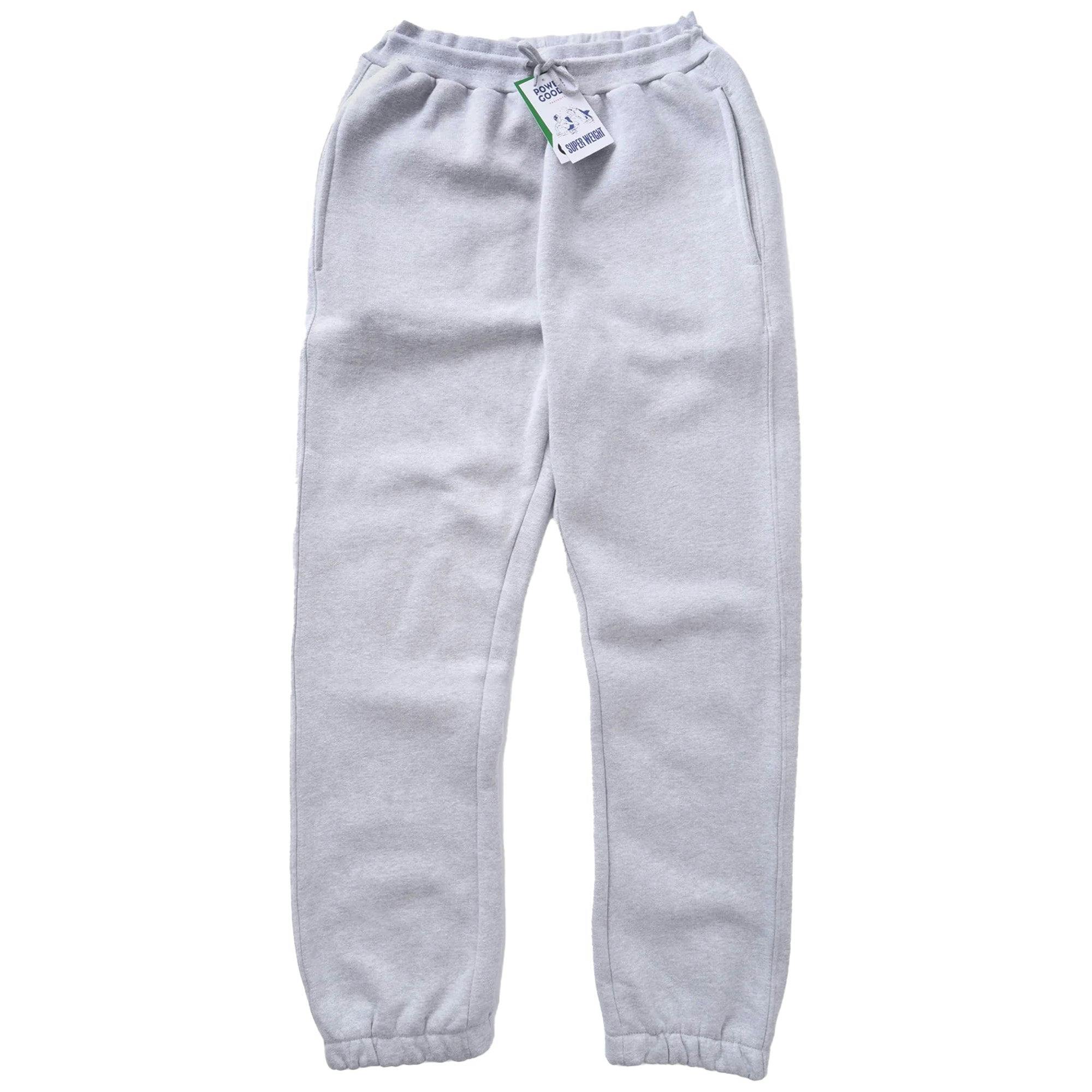 Power Goods Grey Super Weight Sweatpants - Heather - Large