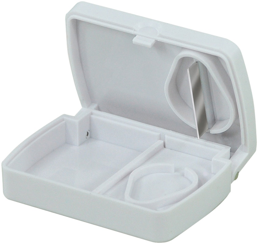 Aidapt White Pill Box W Cutter