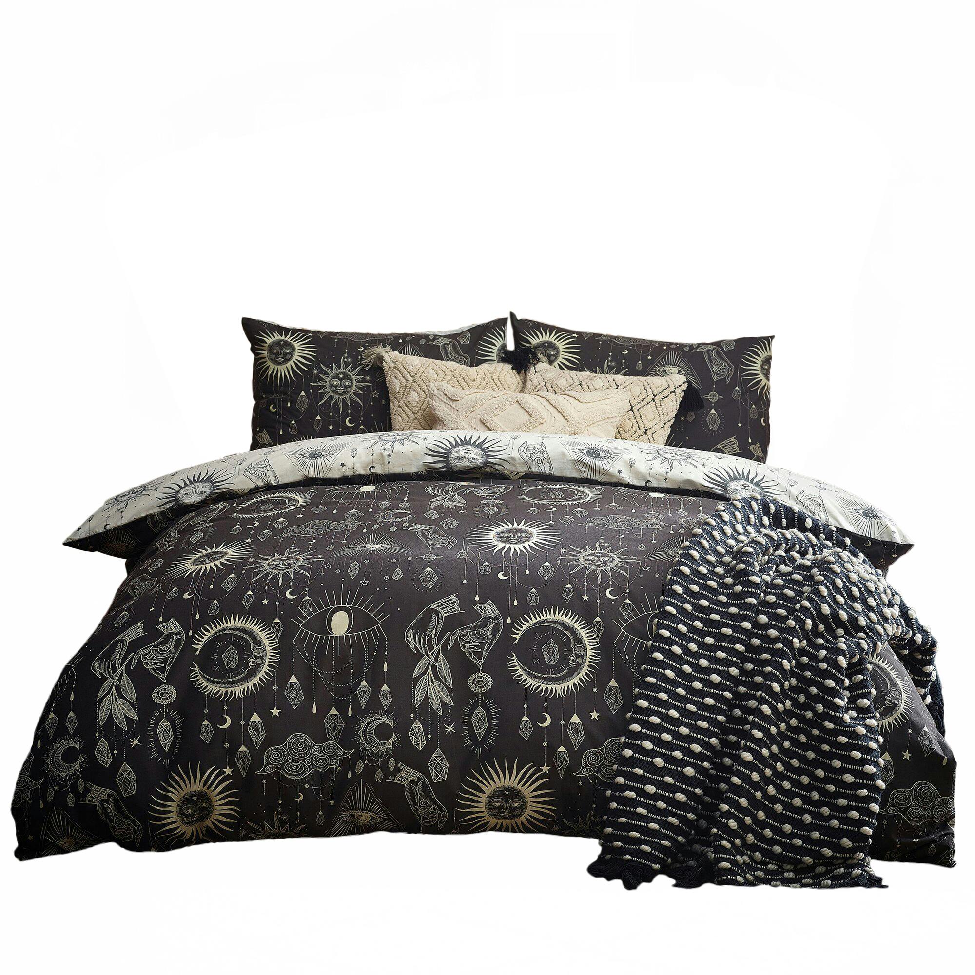 Furn Constellation Duvet Cover Set - Multicoloured - King - Multicoloured - 50% Cotton/50% Polyester