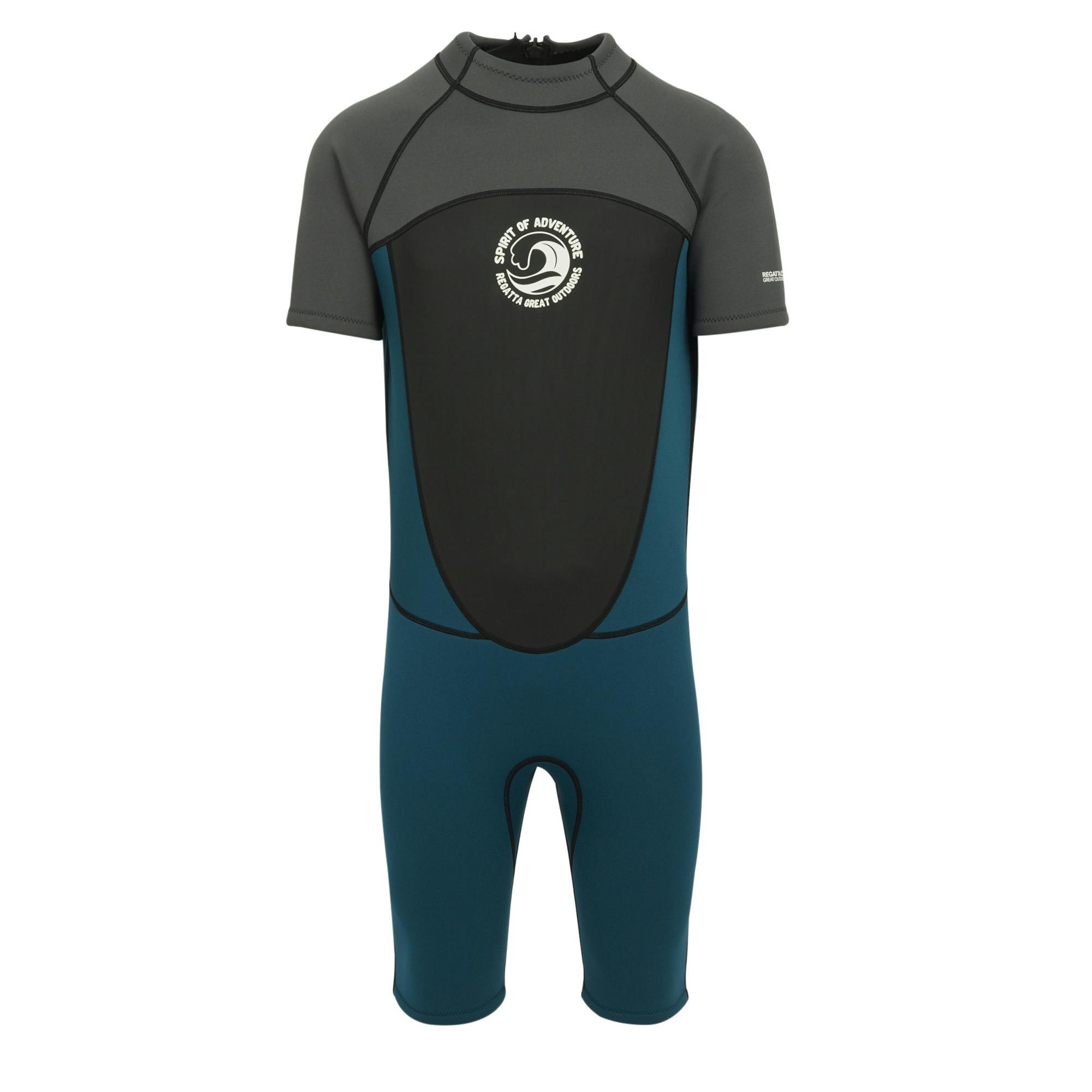 Regatta Men's Grey/Blue Shorty Wetsuit - /Moroccan - L-Xl - /Moroccan