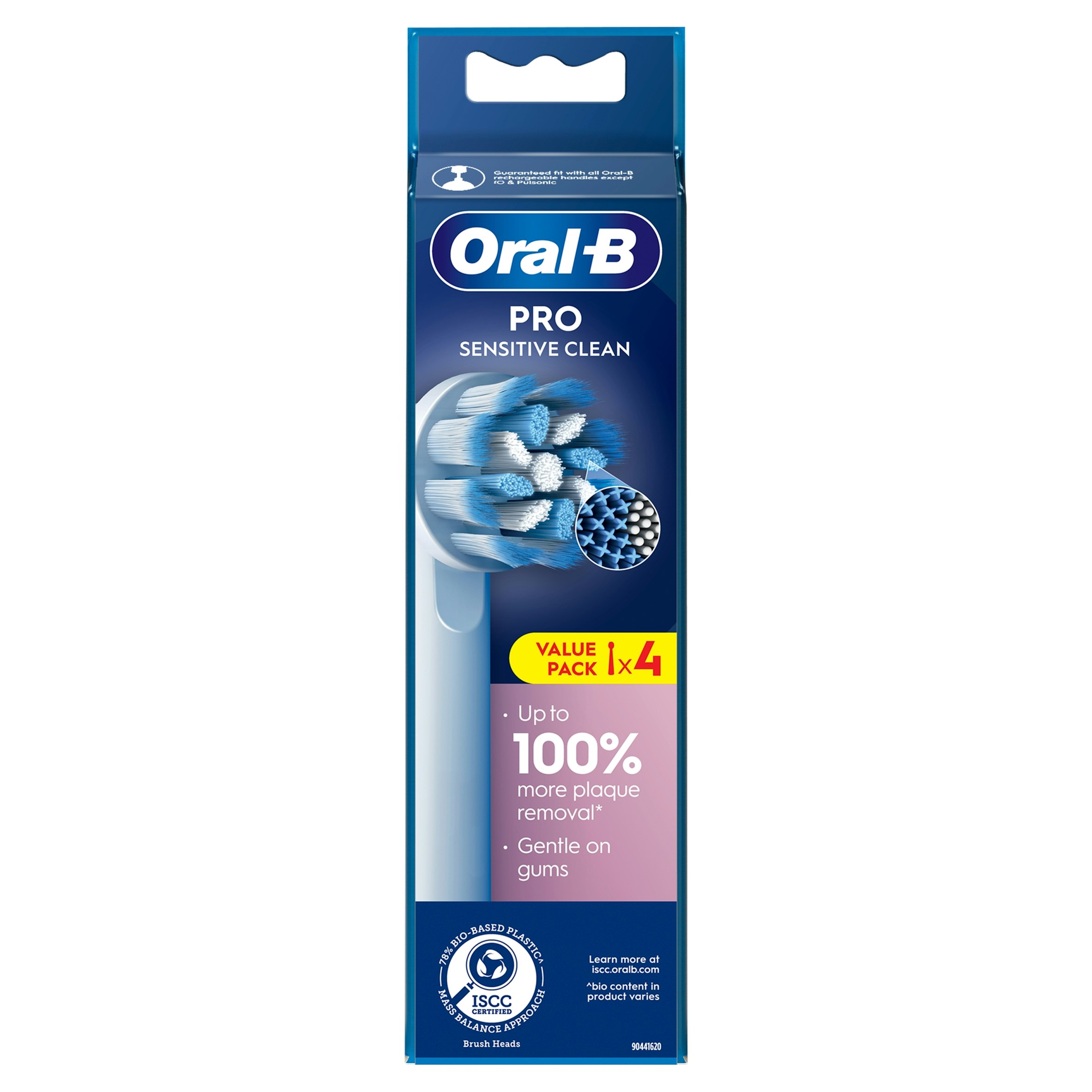 Oral-B Pro Sensitive Clean Toothbrush Heads, 4 Pack