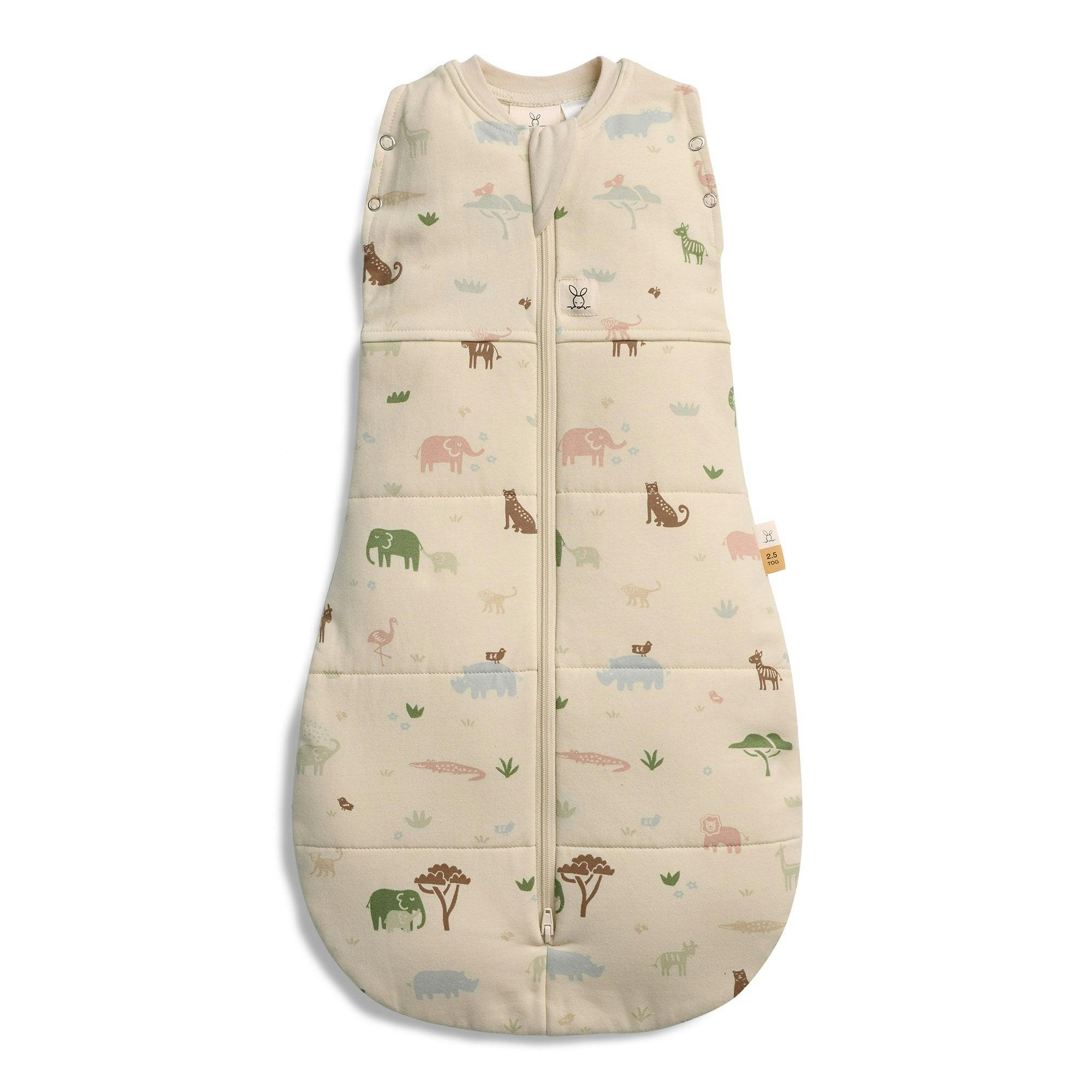 Ergopouch Organic Winter Cocoon Swaddle Sleeping Bag - Savannah - 2.5 Tog - 03-06M