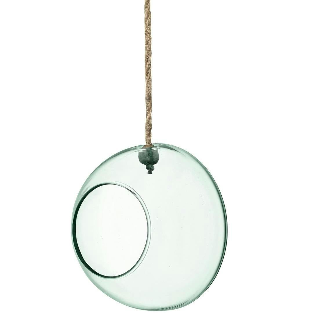 Rackhams Lsa Canopy Recycled 12Cm Hanging Planter Clear - Clear - 1 - Glass