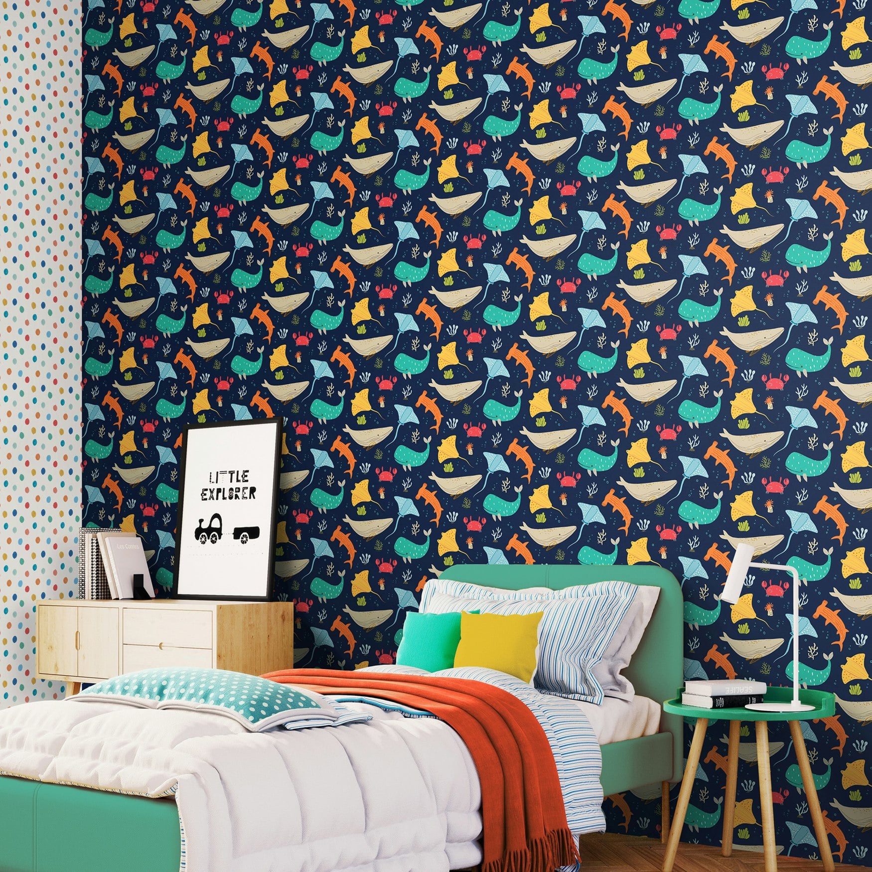 Rackhams Ocean Adventure - Inky Mix 10M Wallpaper - Inky Mix