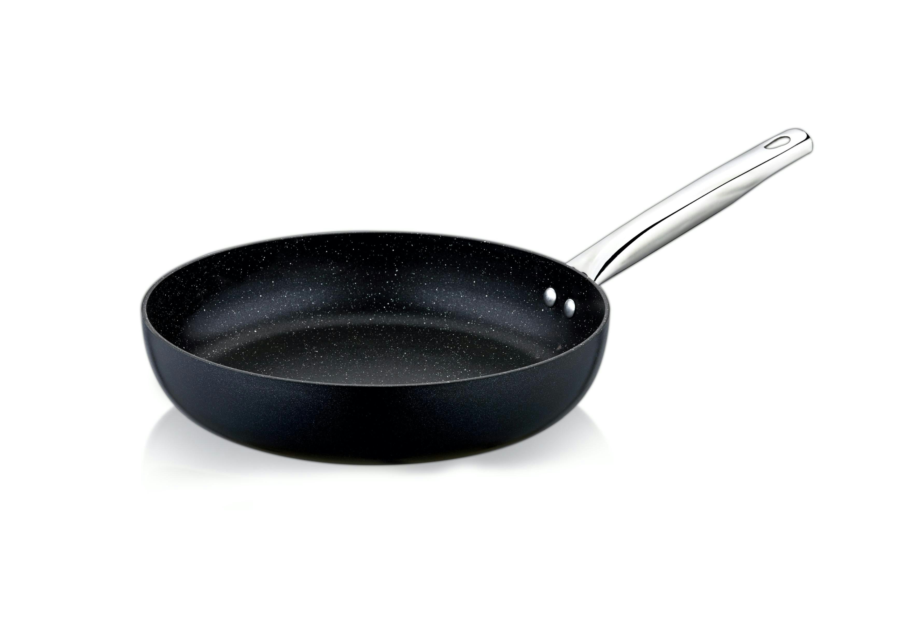 Rackhams Silver Zest Gusto Collection Non-Stick Granite Frying Pan - 26 Cm Frying Pan (2.4 Lt)