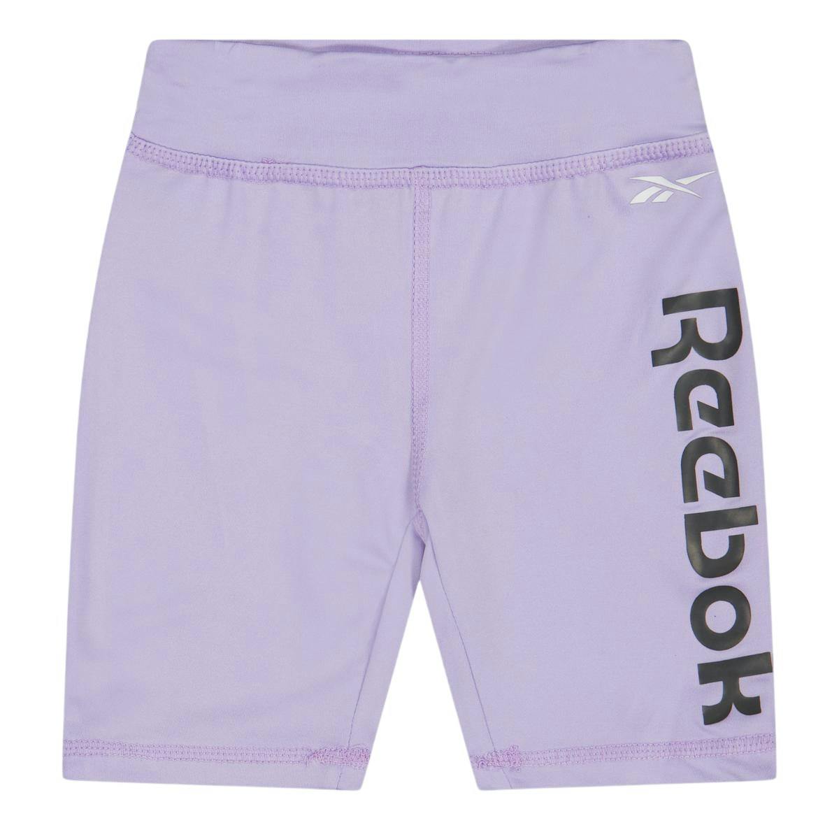 Reebok Girls Lavender Jersey Slim Cycling Shorts (Pack Of 2) - 18-24 Months - 100% Mixed