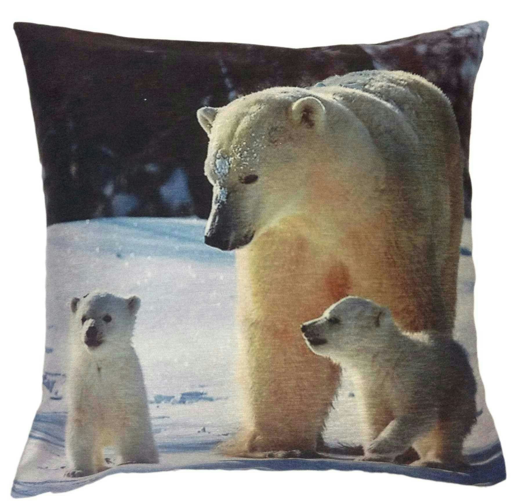 Intimates Soft Touch Animal Fun Cushion - 43Cm X 43Cm - Polar Bear