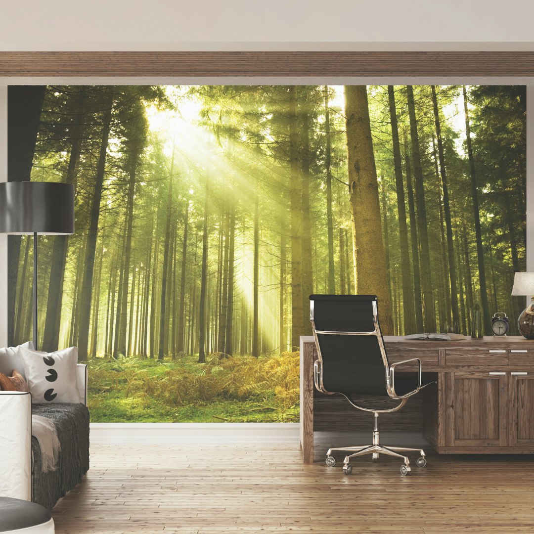 Rackhams Golden Spruce Forest - Evergreen - Evergreen - Medium - W300cm X H240cm