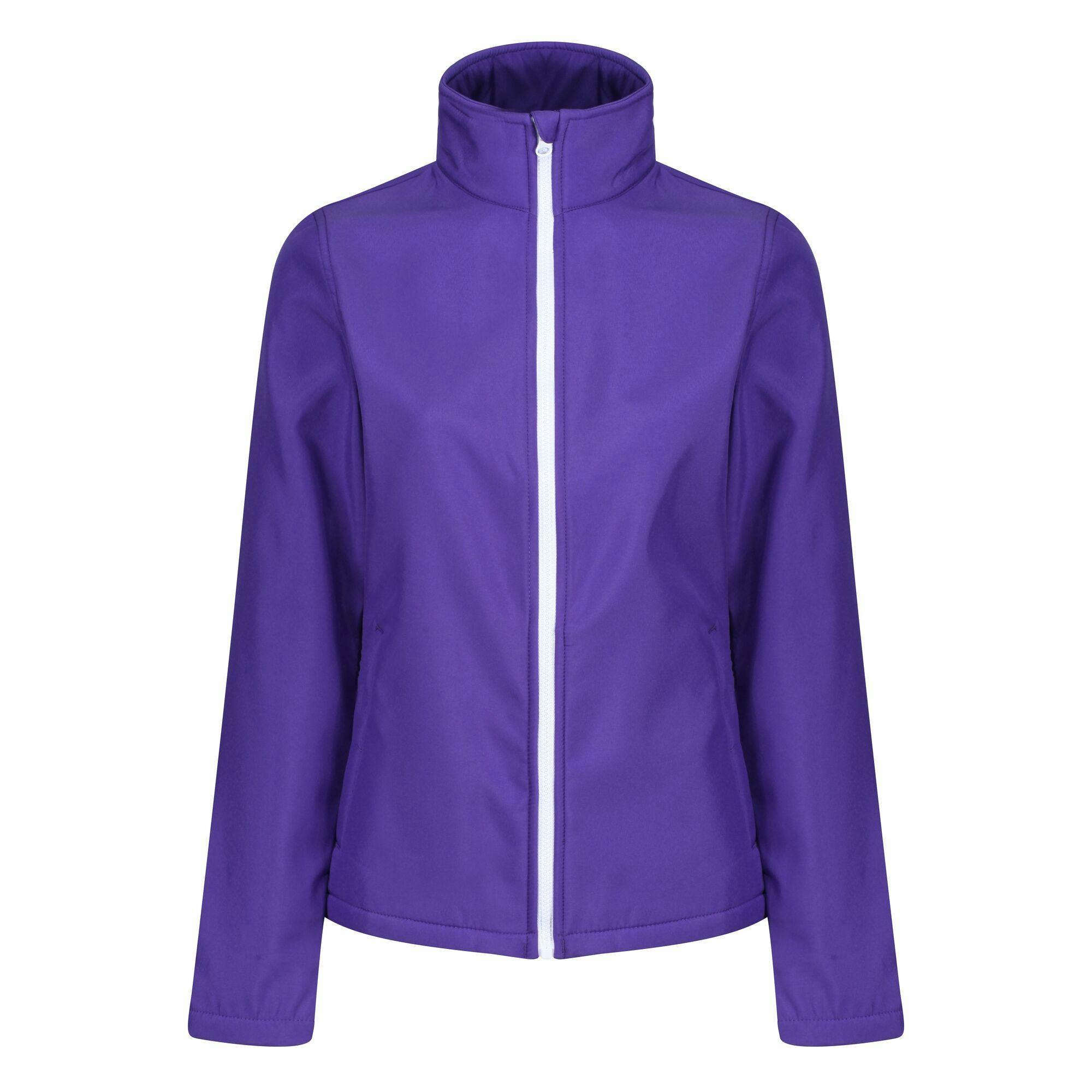 Regatta Women's Purple/Black Standout Ablaze Printable Soft Shell Jacket - 18 - 100% Polyester