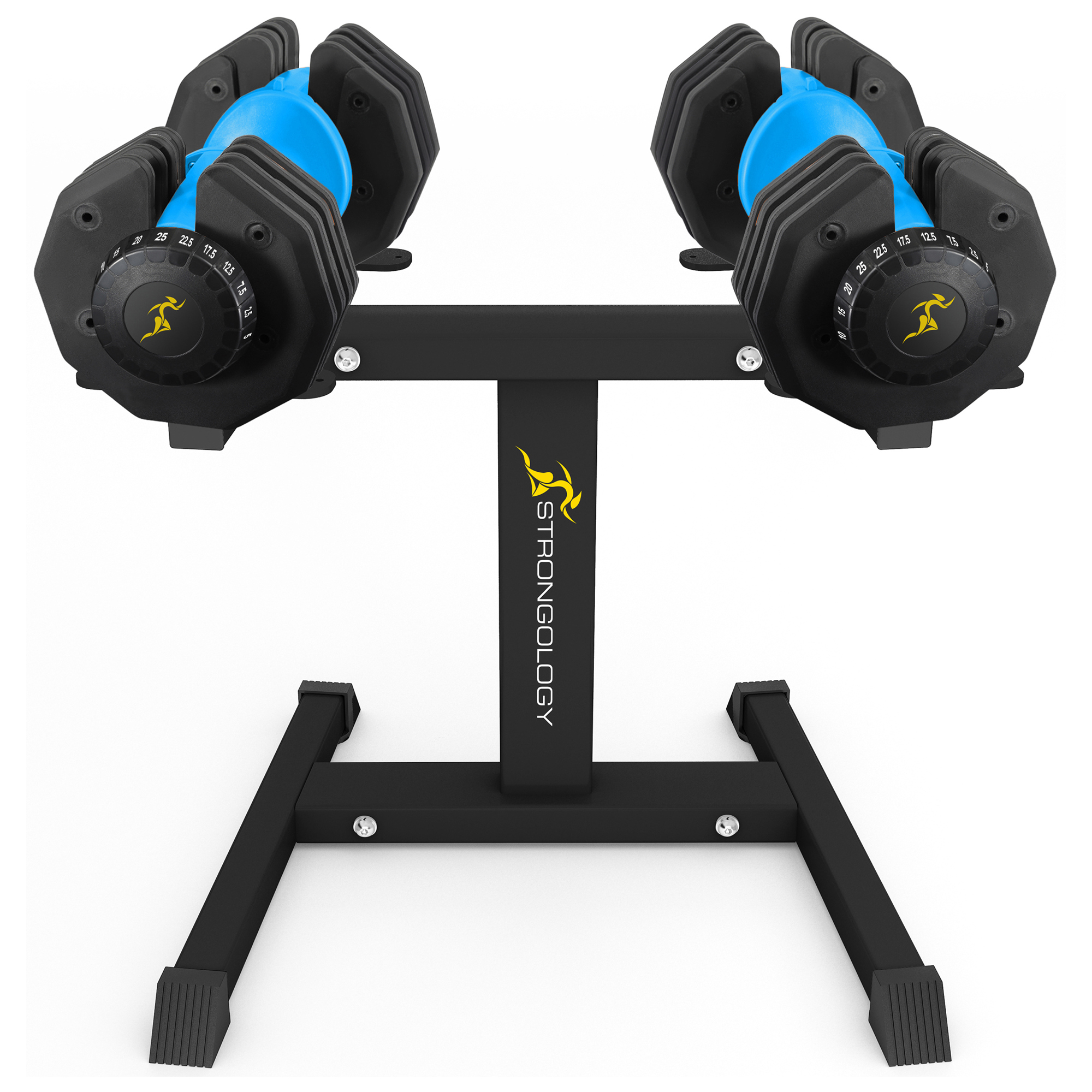 Strongology Urban25 - Adjustable Smart Dumbbell Set - 2.5-25kg - Blue - Steel - Image 4