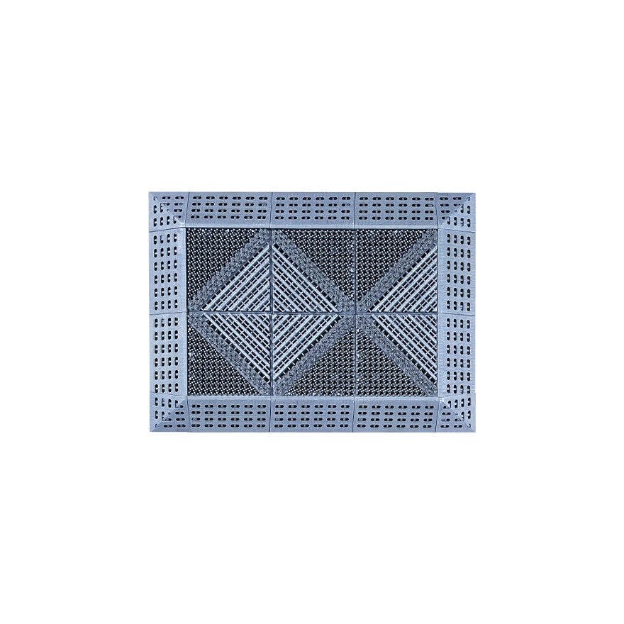 Rackhams Heavy Duty 3 In 1 Brush Doormat - 3X2 (60X45cm)