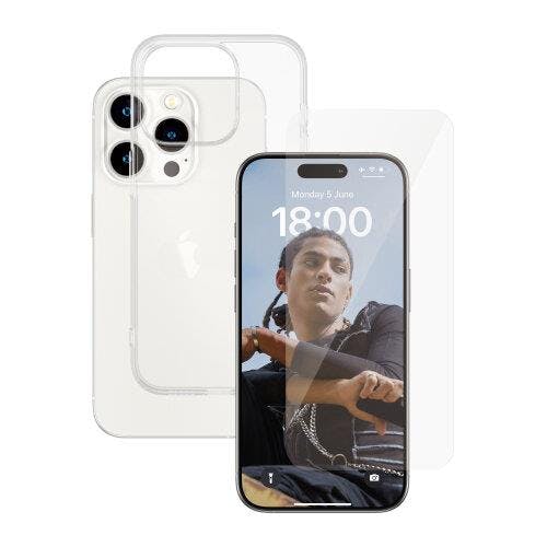 Panzerglass Panzer Glass 2 In 1 Bundle For Iphone 15 Pro 6.1" Clear - Bulksafe95577