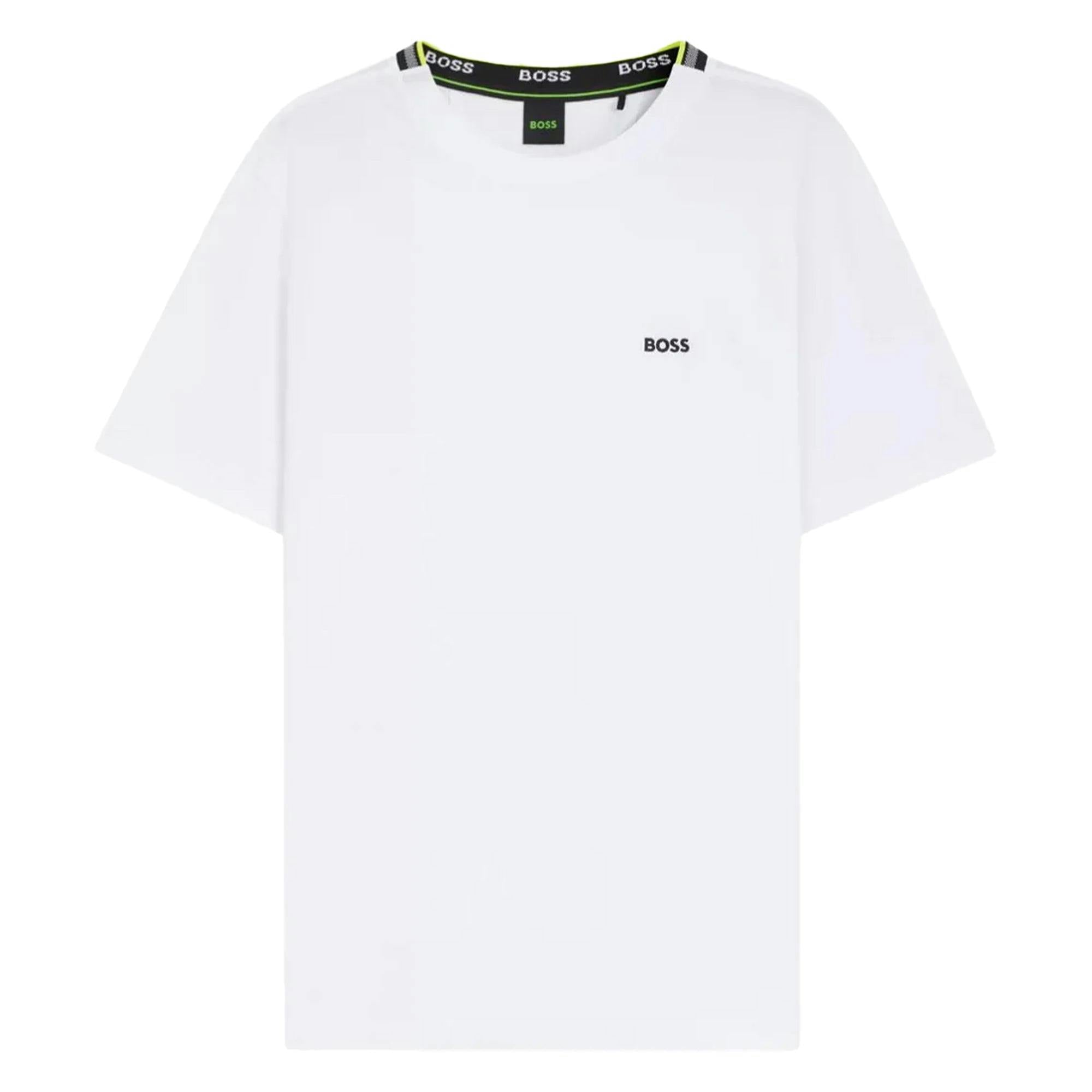 Boss White Pique Taddy T-Shirt Open - Xl