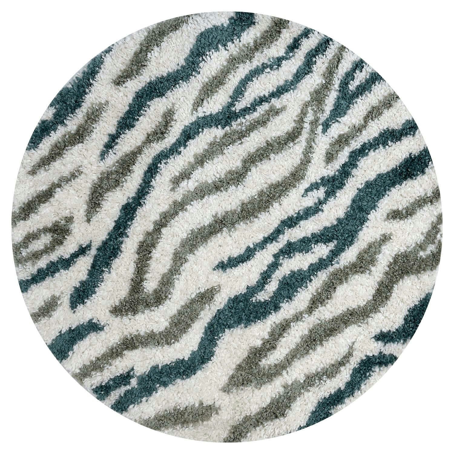 Rackhams Green Moodi Shaggy Nyra Rug - Ø 120 Cm