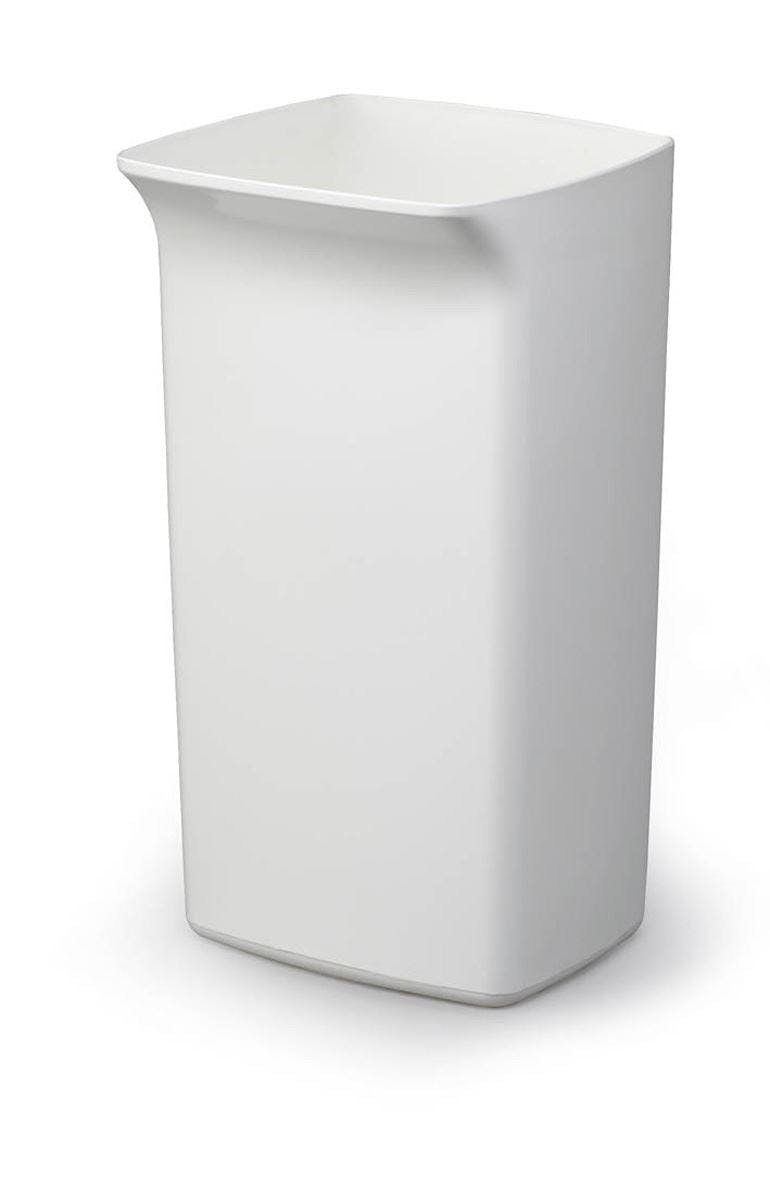 Rackhams White 40L Square Waste Bin | Strong Stylish Recycling Bin | Durabin