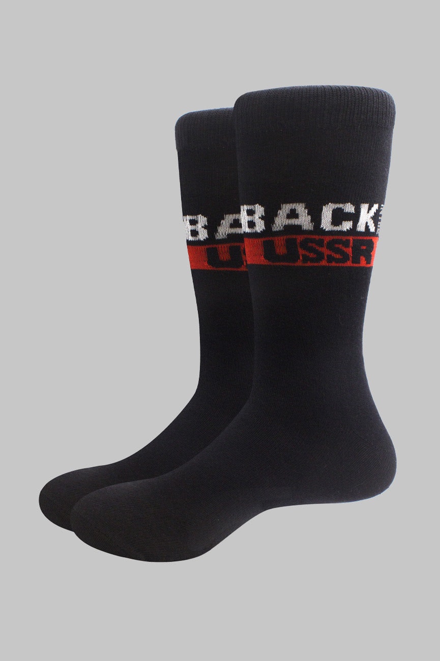 Paradiso Clothing Unisex Black The Beatles Back In The Ussr Socks