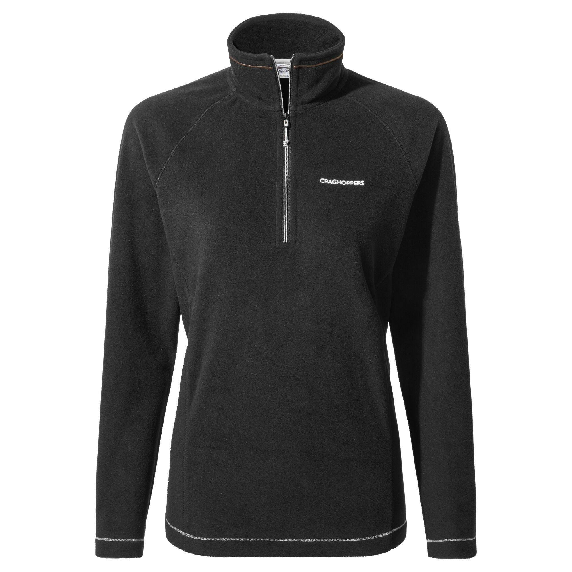 Craghoppers Women's Black Miska Vi Half Zip Fleece - 22 Uk - 100% Polyester