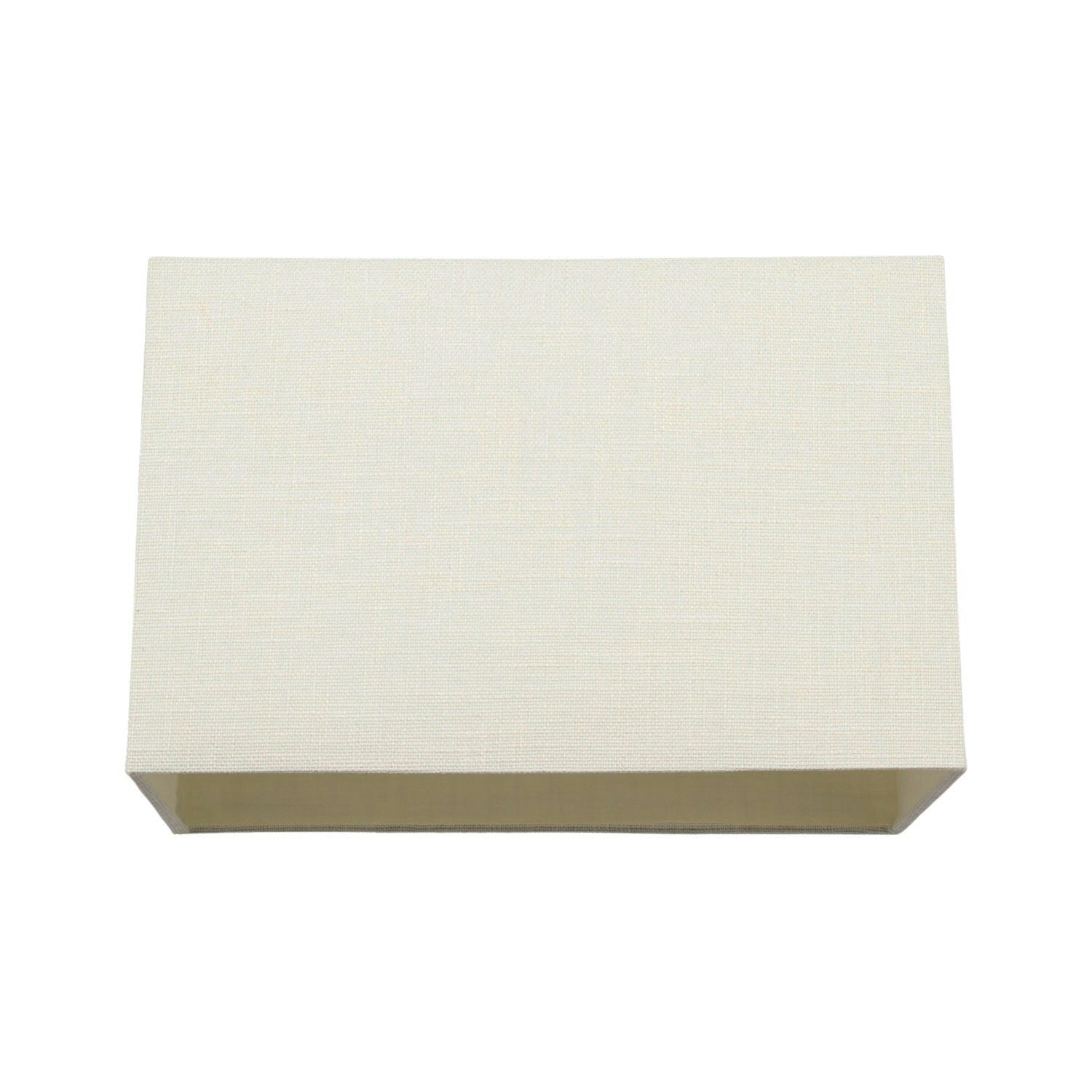 Rackhams Cream Large Rectangular Linen Fabric Lamp Shade For Table And Floor Lamp Bases