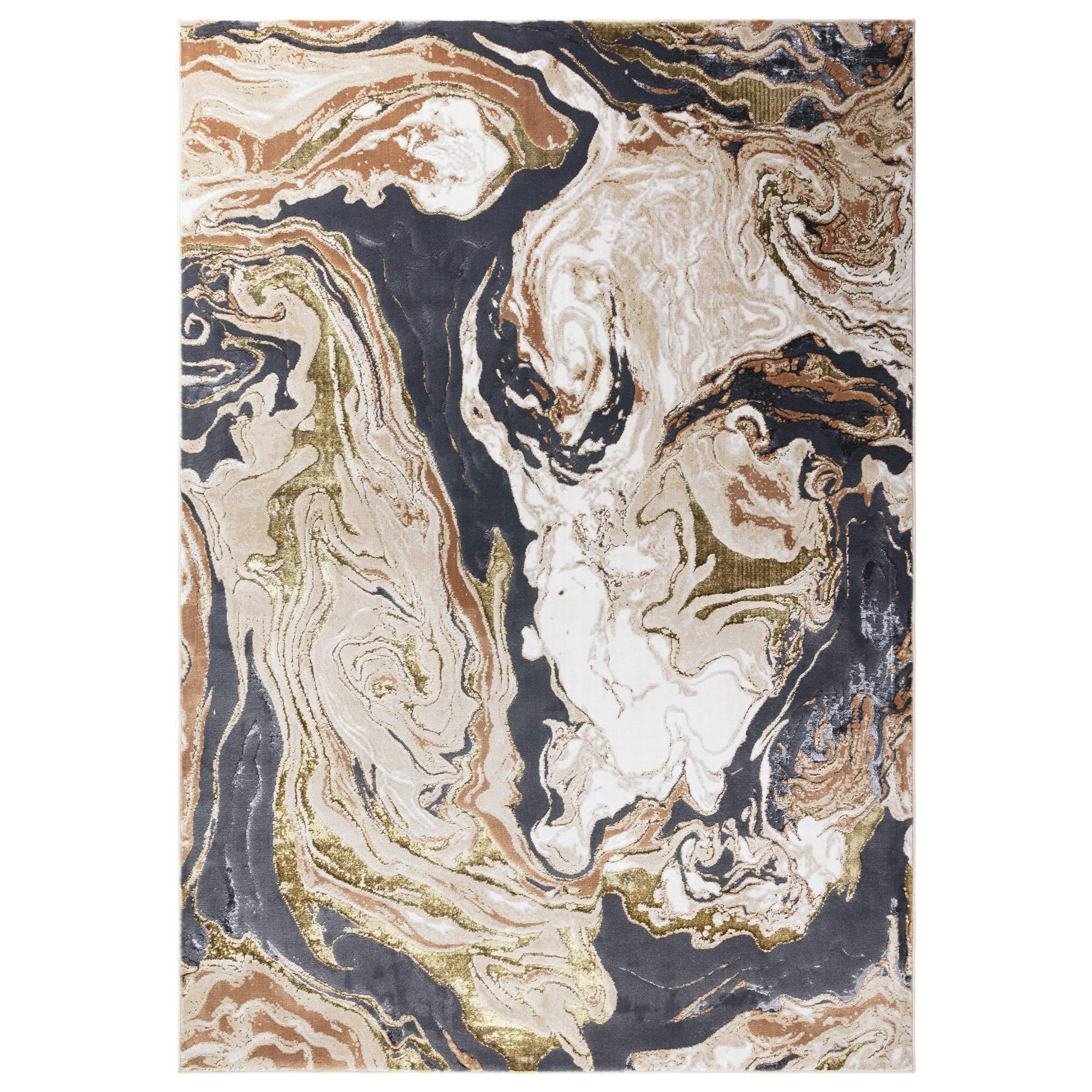 Rackhams White Aurora Au08 Marble Rug - 120X170cm