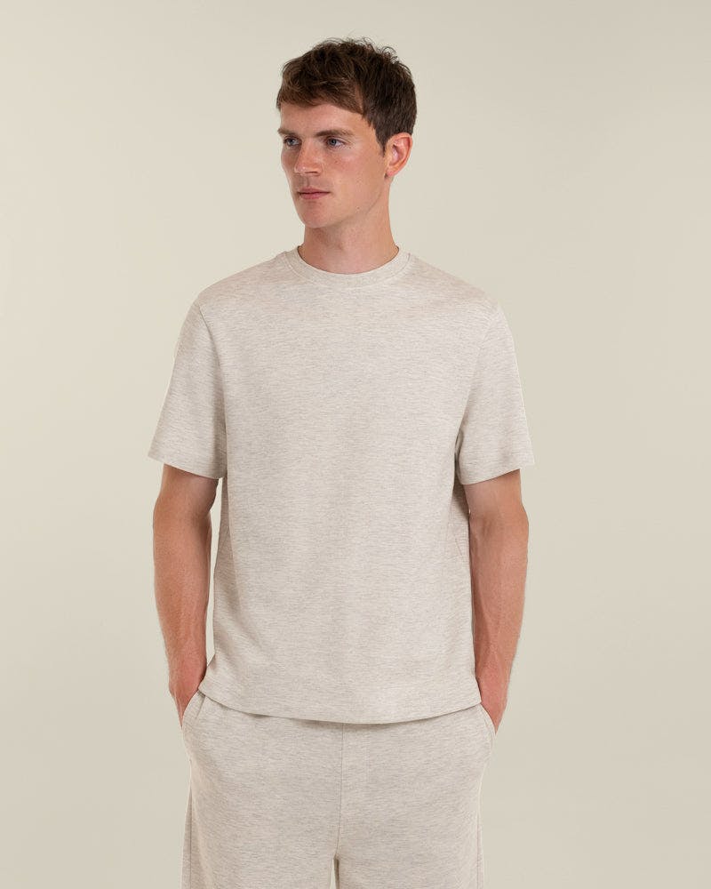 Larsson & Co Grey Sven - Soft-Touch Interlock T-Shirt - Melange - Xl