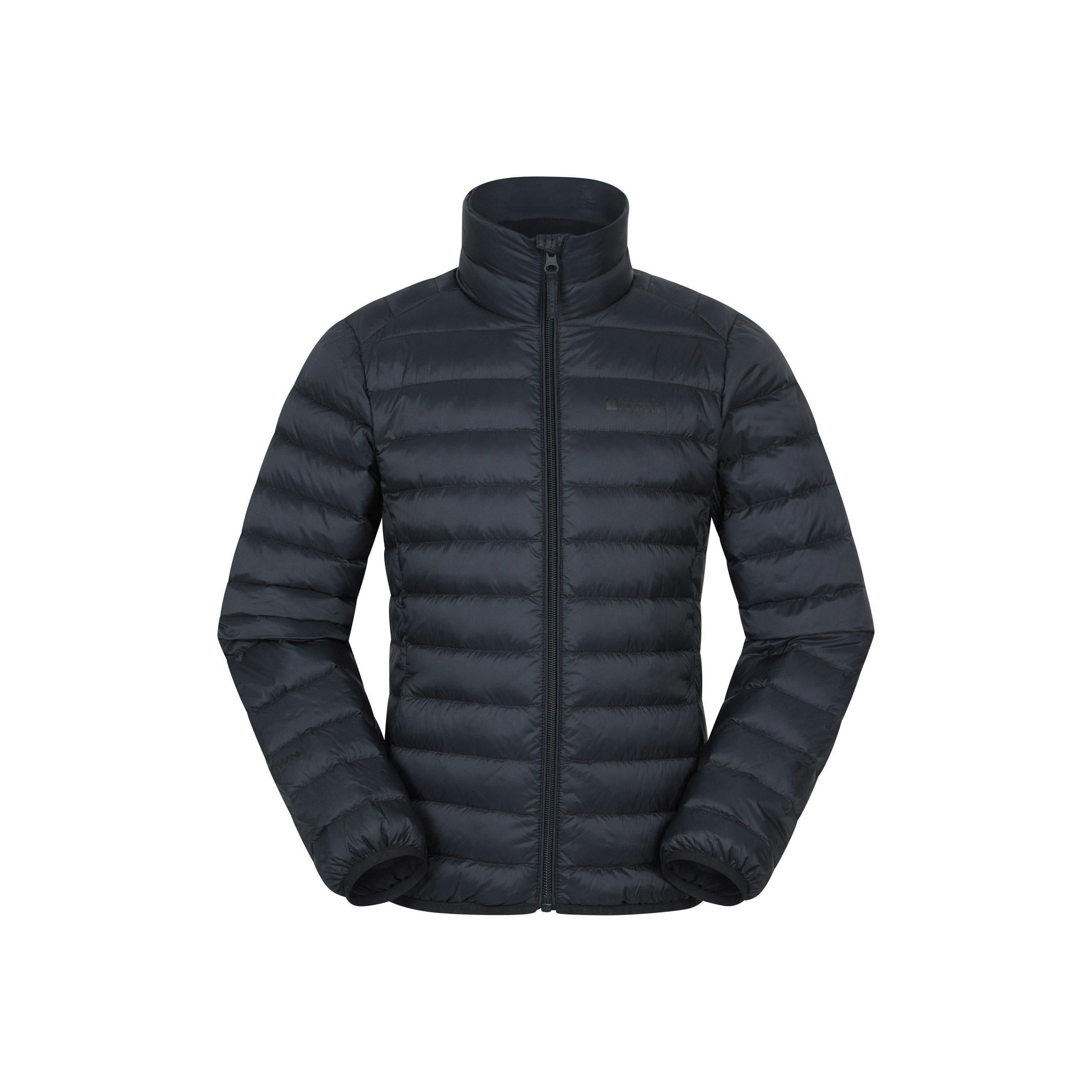 Mountain Warehouse Black Kids Featherweight Down Jacket - Jet - 11-12 Years - Jet - 100% Mixed