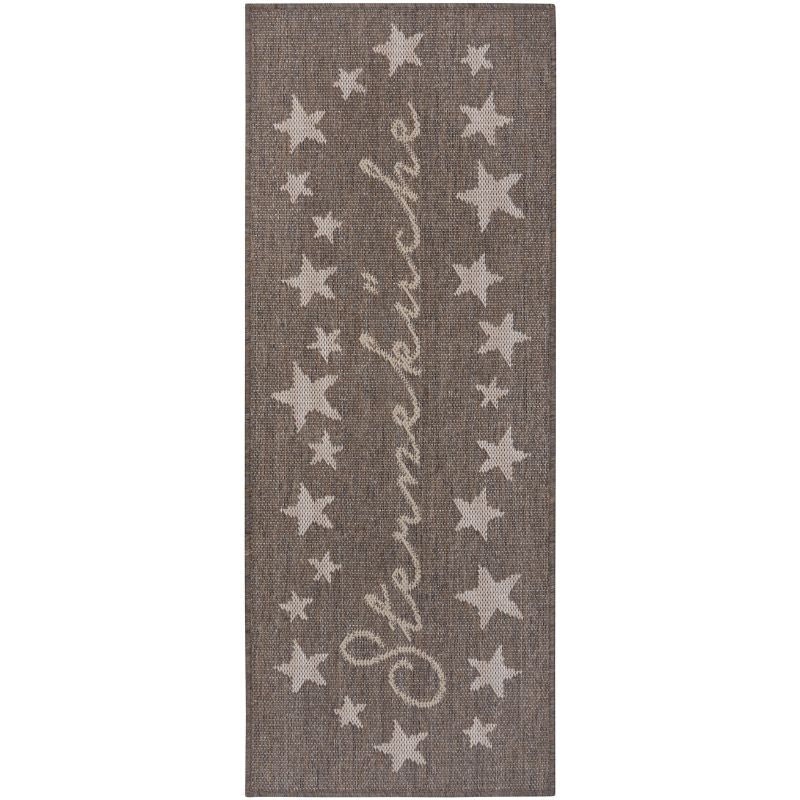 Hanse Home Brown Kitchen Anti-Slip Mat | Flatwoven & Practical - 62X150 Cm