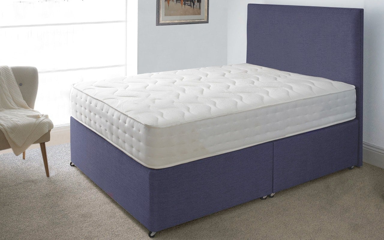 Rackhams White Sleep-Fusion Hybrid Mattress - 20Cm Deep, Plush Feel, Cooltouch+ Breathable - 1 - 2Ft6 Shorty Small Single Mattress (75Cm X 175Cm)
