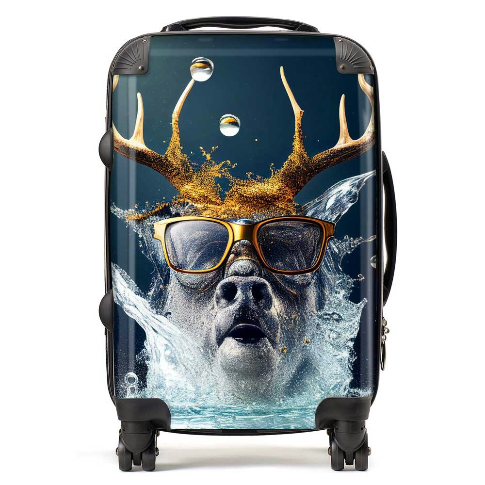 Warren Reed Stag Splashart Suitcase - Cabin
