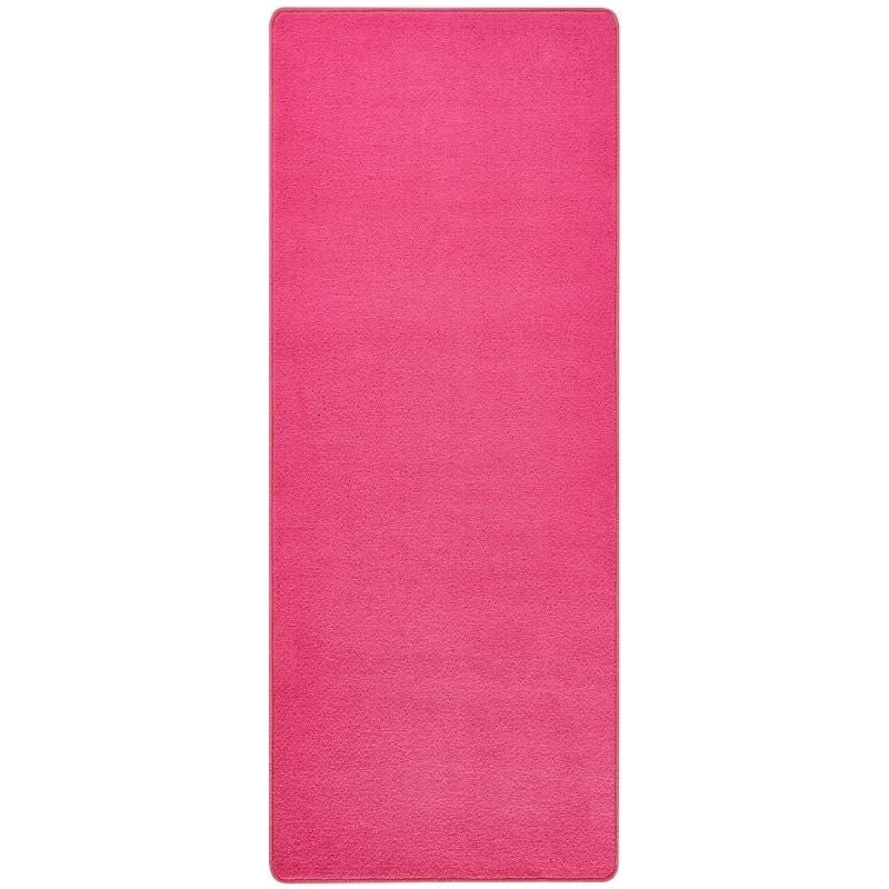 Hanse Home Pink Modern Plain Rug – Soft Short Pile - 80X300 Cm