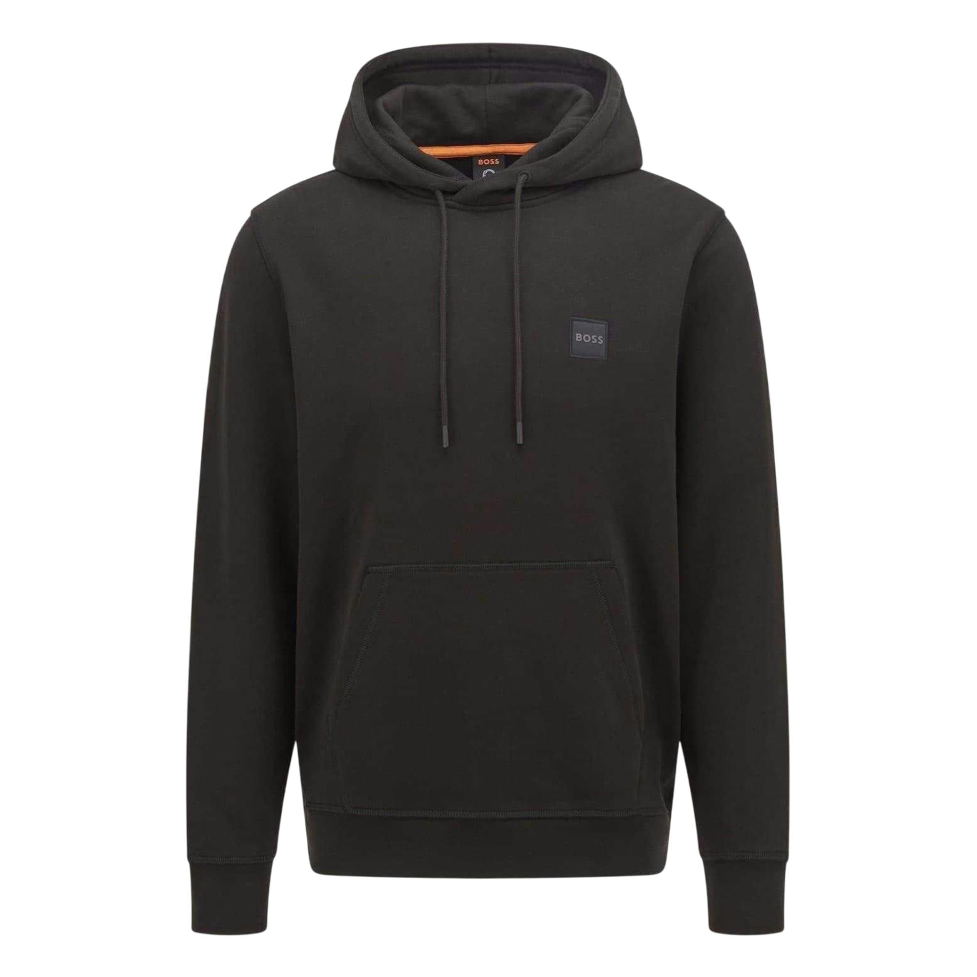 Boss Men's Black Wetalk Pullover Hoodie - Xl - 100% Cotton