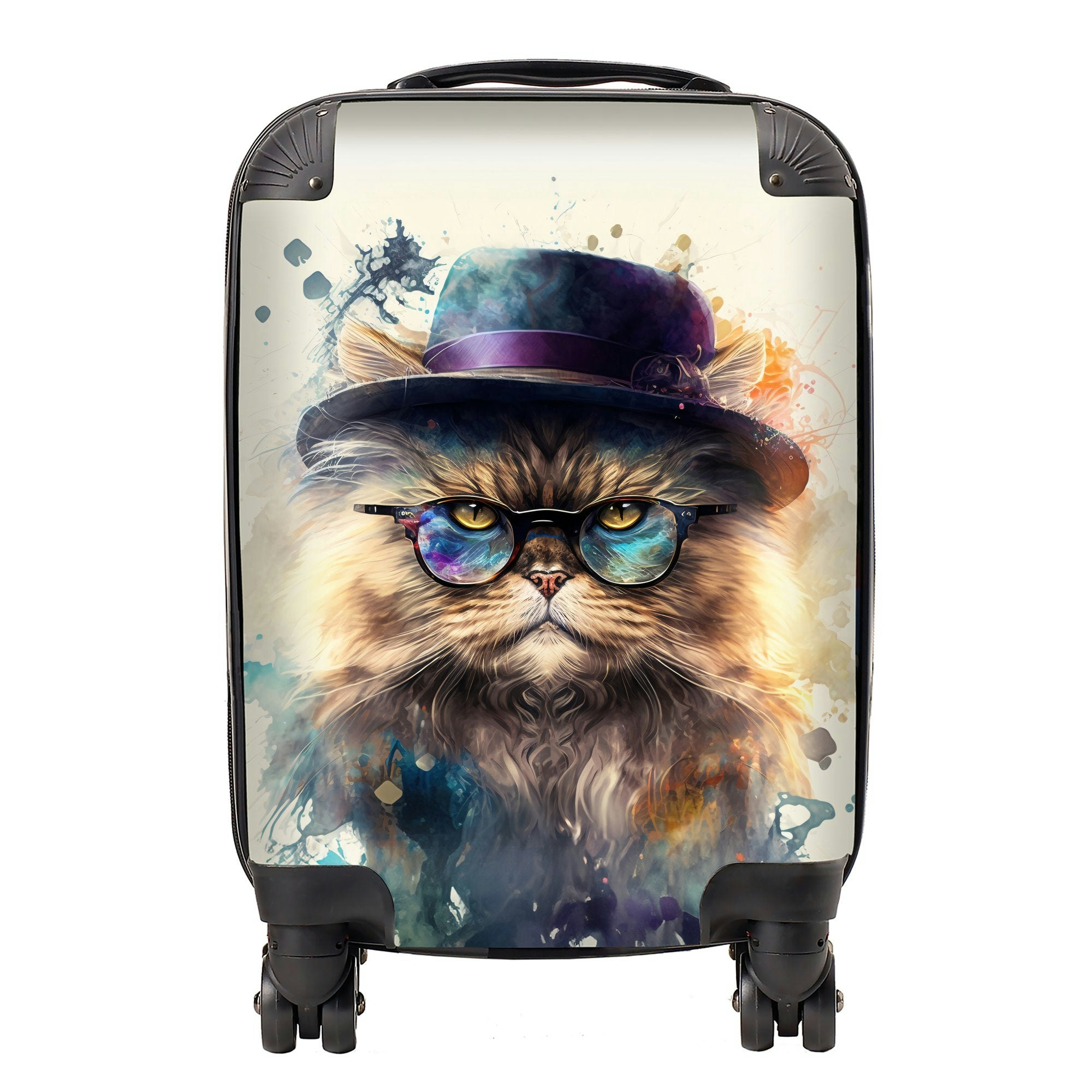 Warren Reed Persian Cat Splashart Suitcase - Small