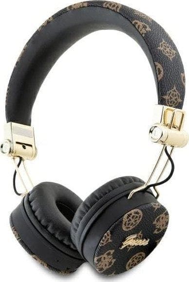 Guess Black 4G Peony Script Round Shape Enc Bluetooth On Ear Headphones - Gubh70eposmk
