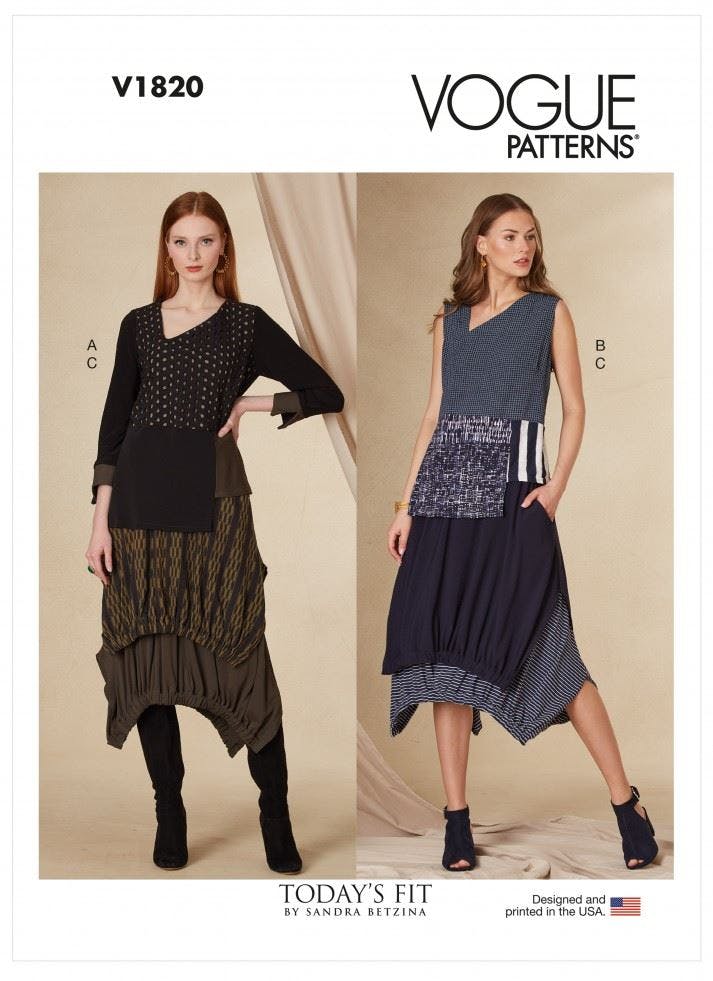 Vogue Women's Top and Skirt Sewing Pattern V1820 (All Sizes) - Image 3