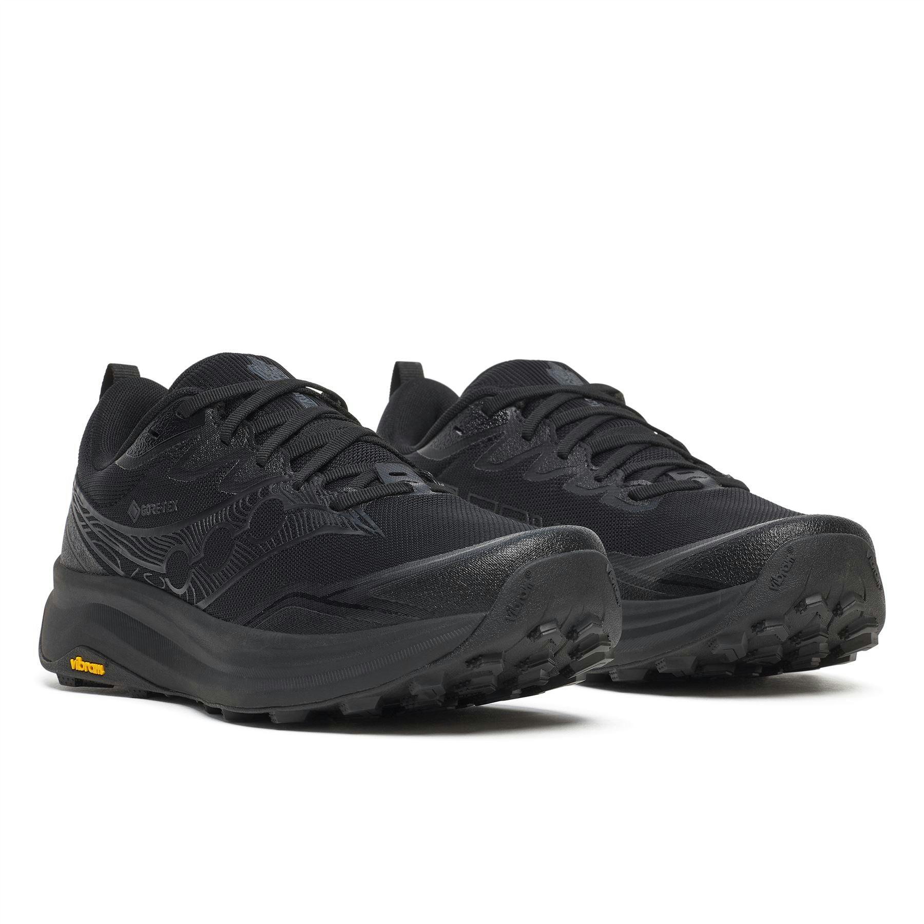 Saucony Men's Black Peregrine 16 Gtx Triple Trainers - Uk 8 / Eu 42.5 / Us 9