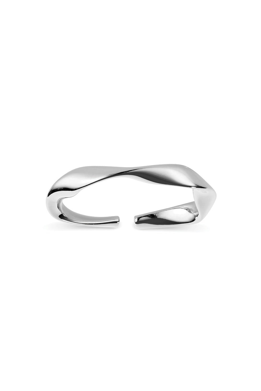 Elk & Bloom Silver Sterling Stacking Band Ring - No Thank You