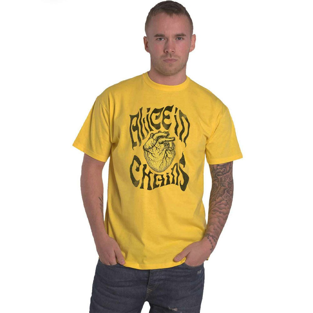 Paradiso Clothing Unisex Yellow Paradiso Alice In Chains Transplant T Shirt - L