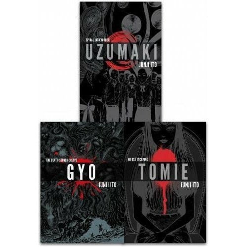 Viz Media Junji Ito Collection 3 Books Set Deluxe Edition Uzumaki Gyo Tomie