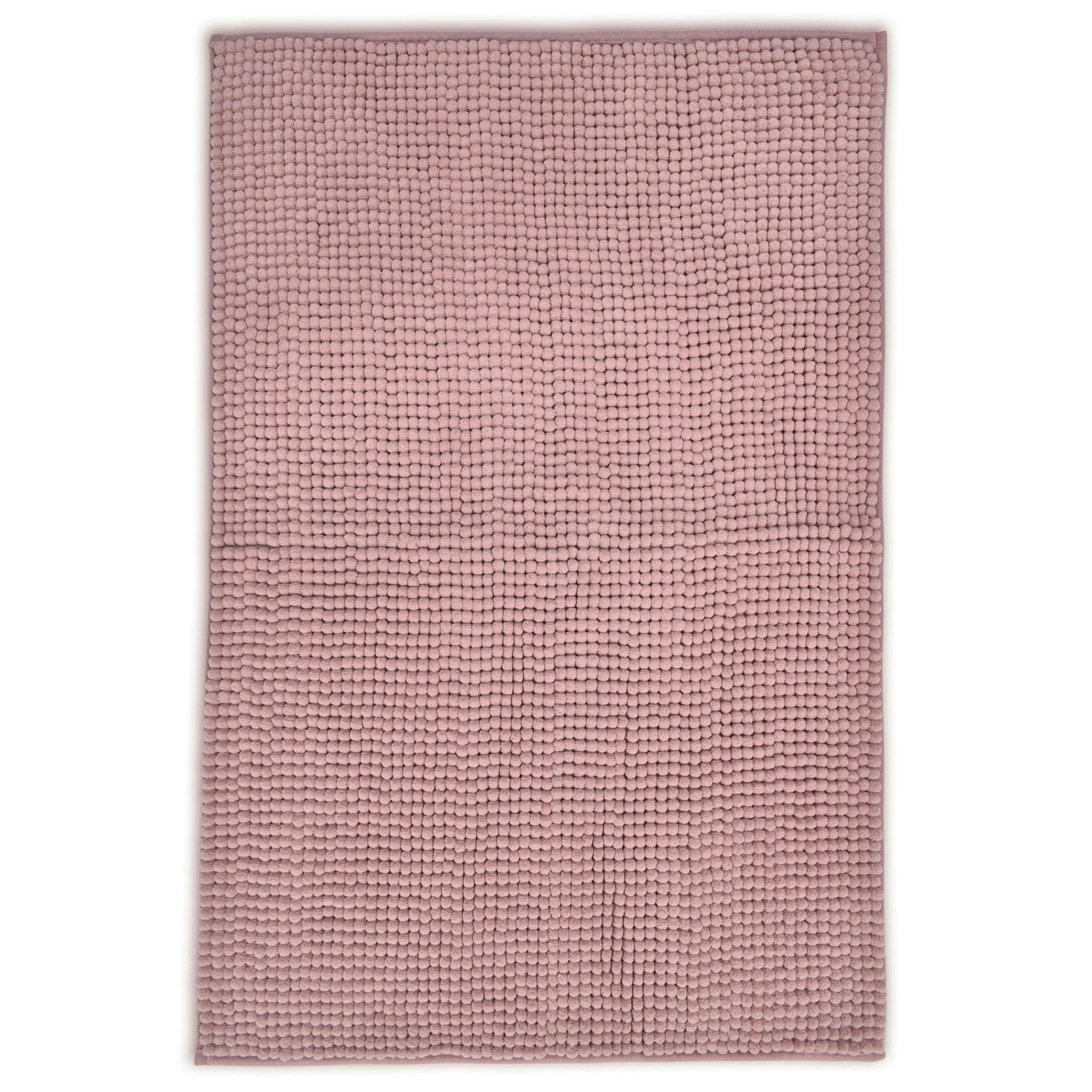 Velosso Pink Shaggy Noodle Bathmat Antislip