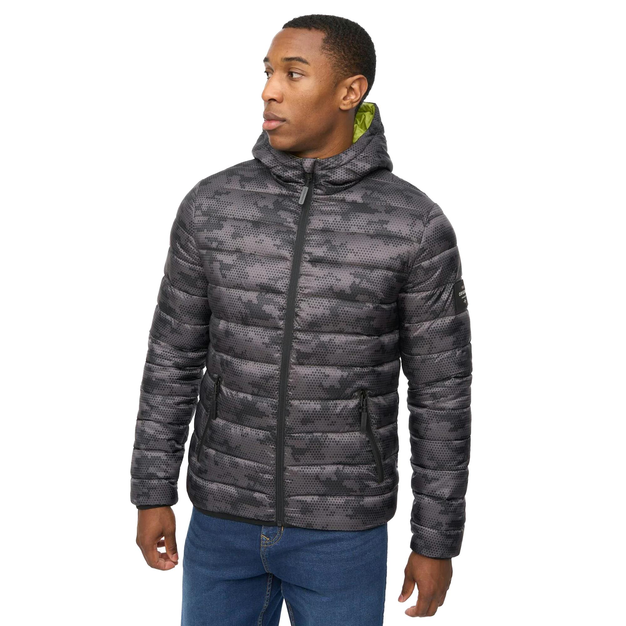 Crosshatch Men's Gattering Camo Jacket - Charcoal Camo - Xxl - Charcoal Camo - 100% Nylon