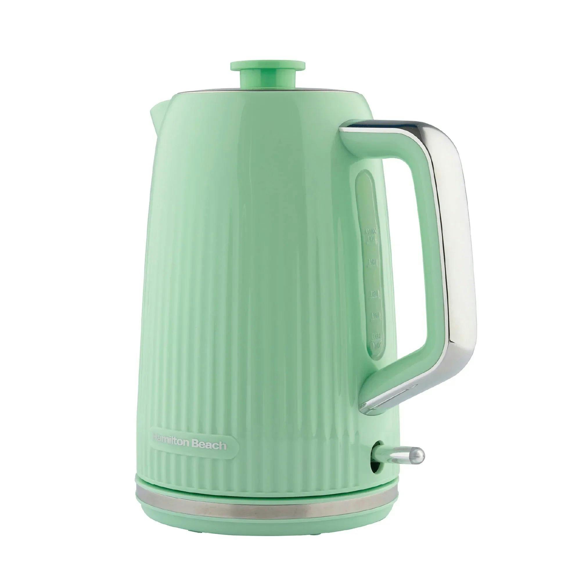 Hamilton Beach Electric Kettle, Miami, 1.7L, Boil Dry Protection, Auto Shut Off, Detachable Limescale Filter, 360° Swivel Base, Water Level Window, Mojito Mint - HB3023M - Image 2