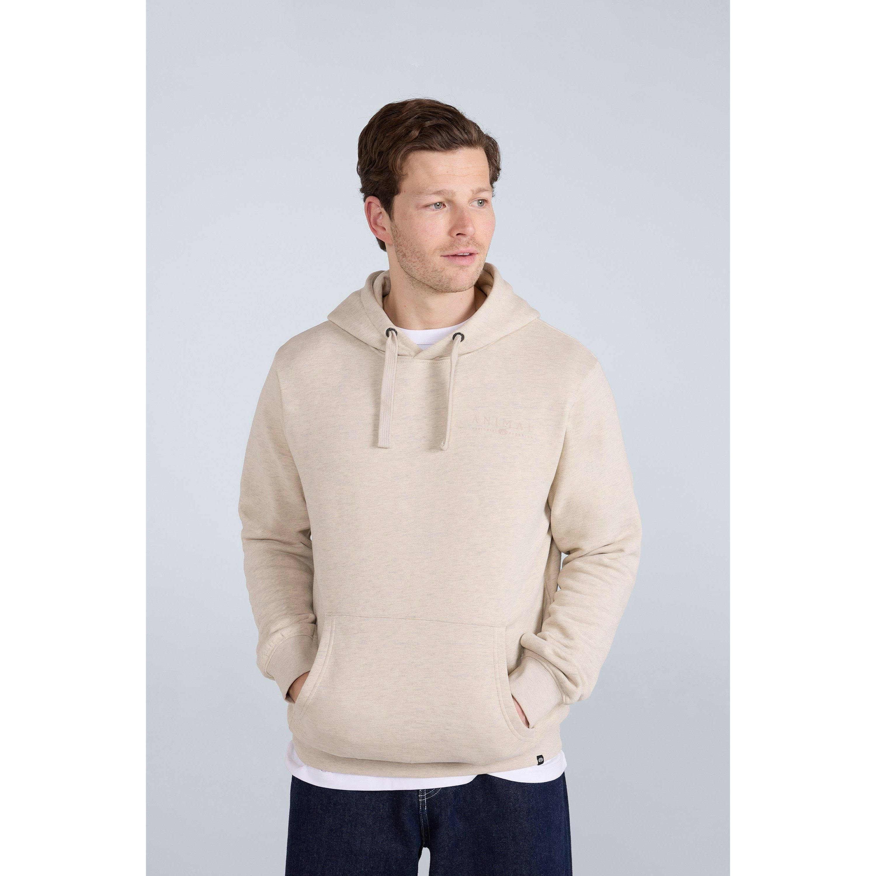 Mountain Warehouse Men's Light/Beige River Organic Hoodie - Xs - 100% Organic Cotton