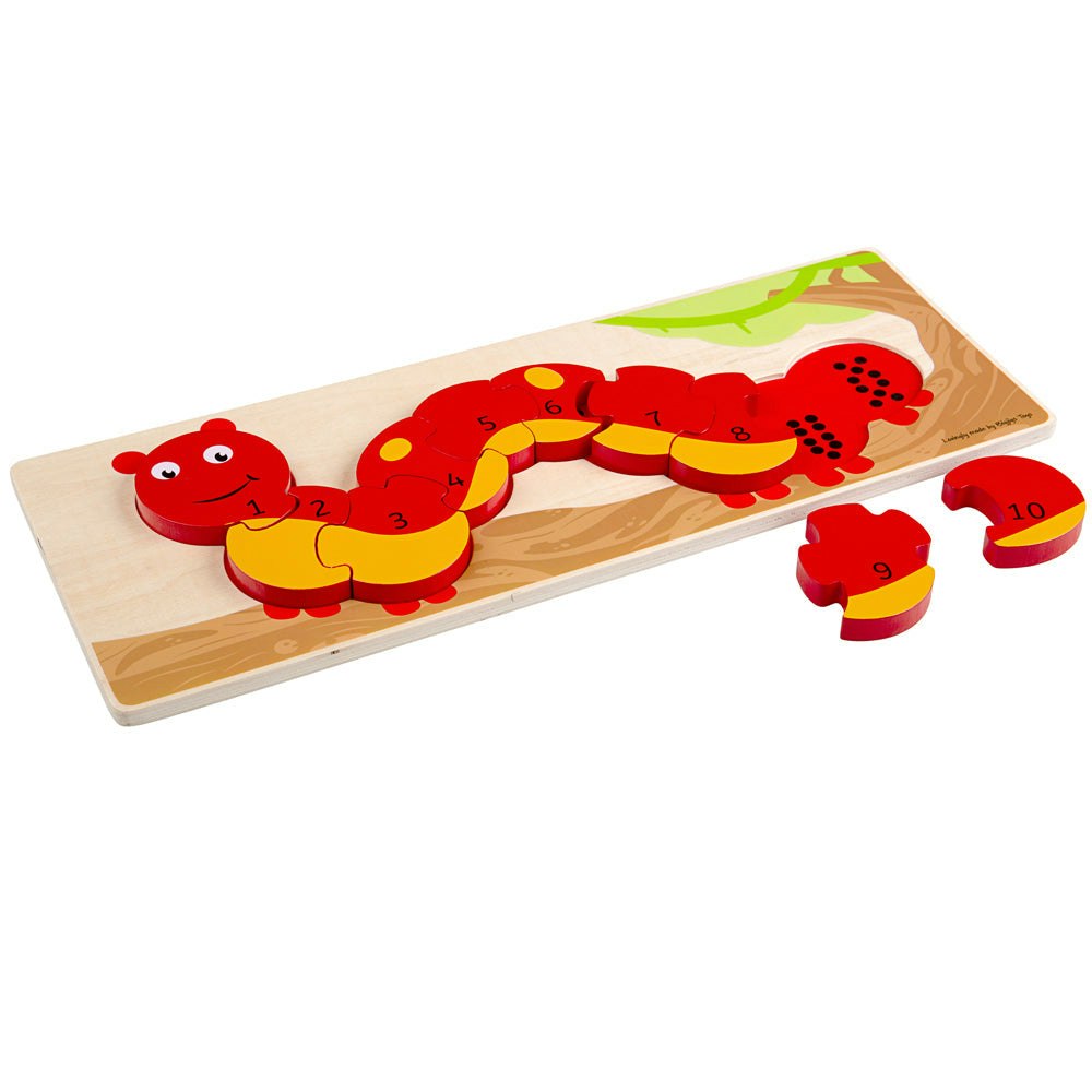 Bigjigs Toys Black Caterpillar Number Puzzle