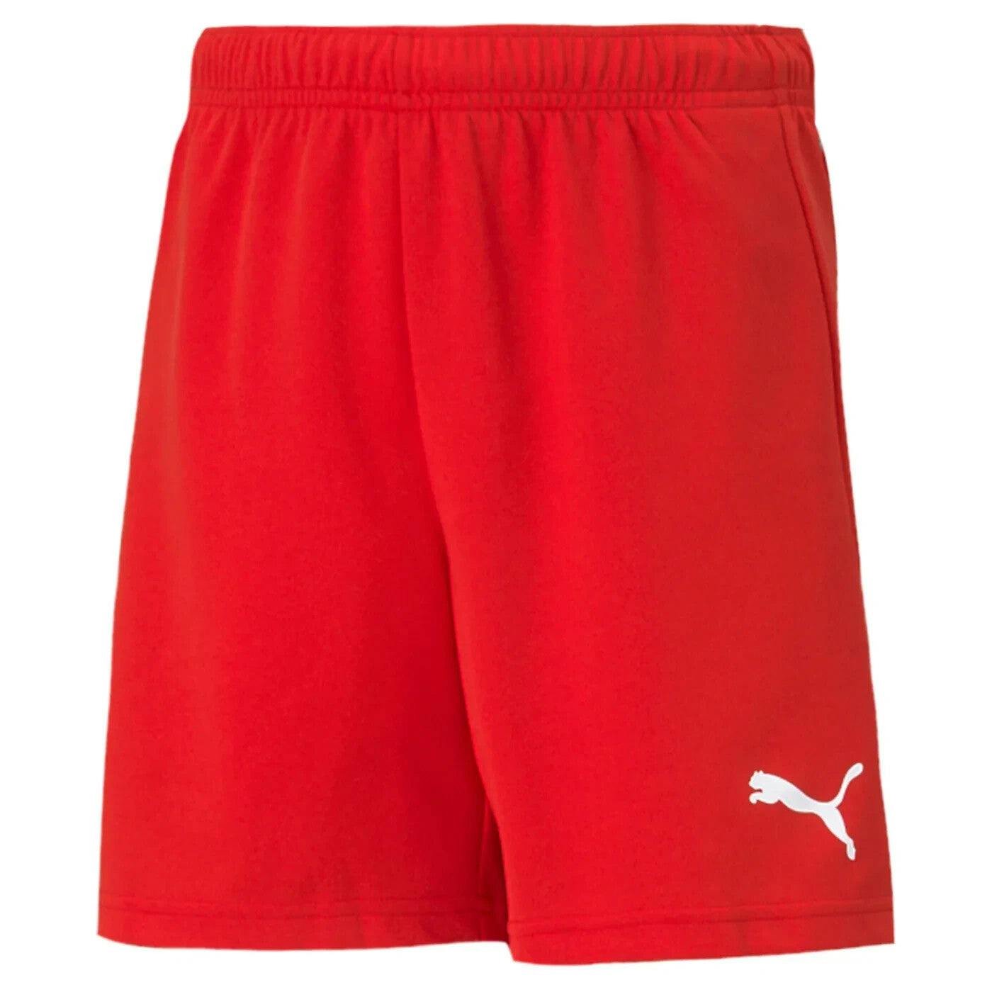 Puma Boys Red / Girls Teamrise Shorts Junior 704943 - 152 11-12 Years