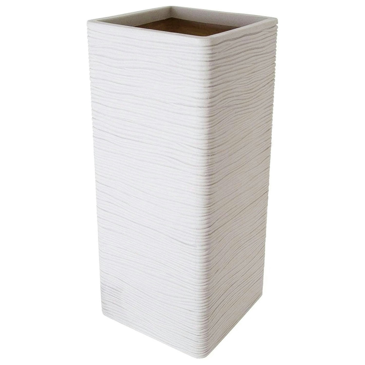 Storm Trading Group Light Amalfi Stone Effect Flower Planters Ideal For Home, Gardens, Patios & Balconies - 2 X Tall