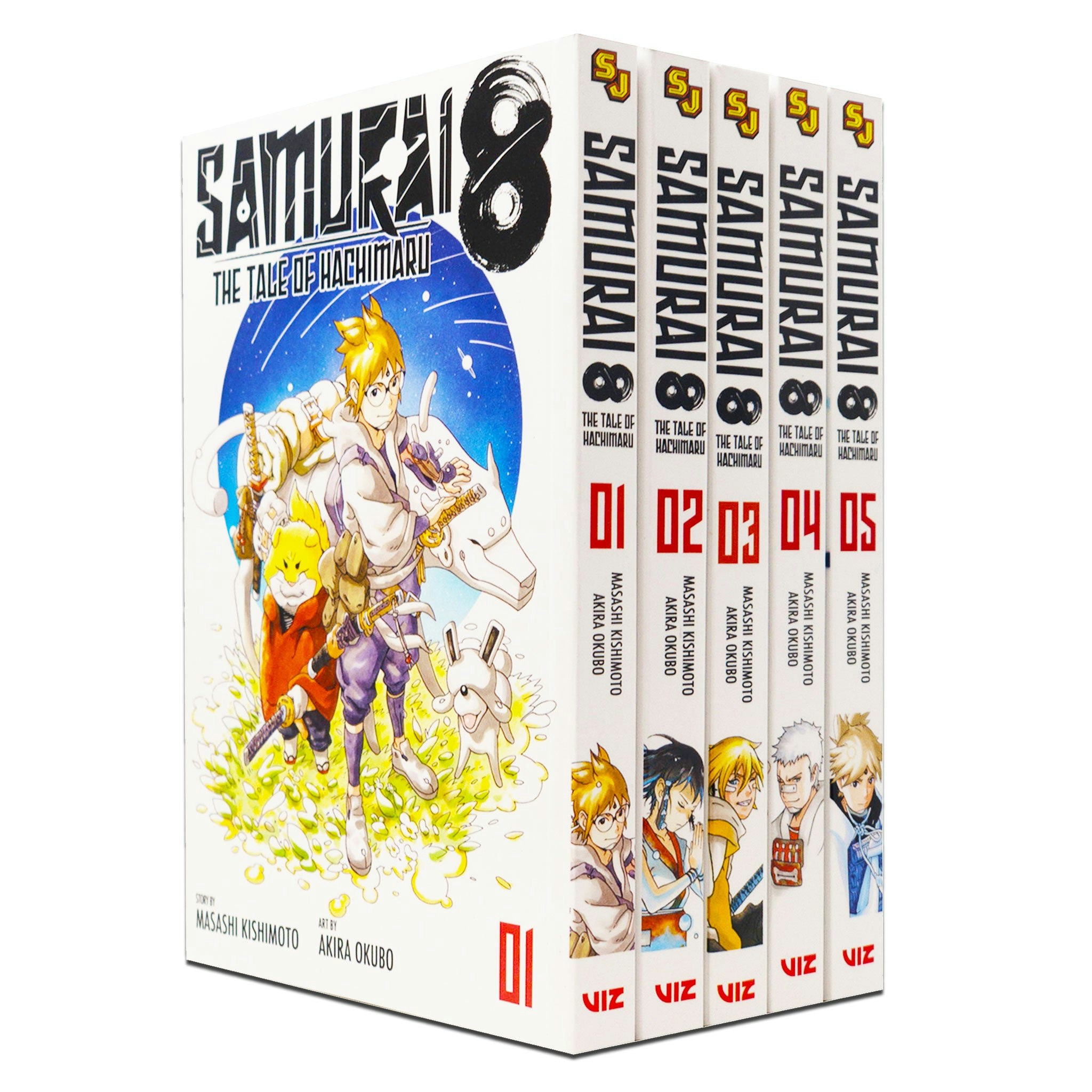 Viz Media Boys Samurai The Tale Of Hachimaru Series Volume 1-5 Books Collection Set Size 8