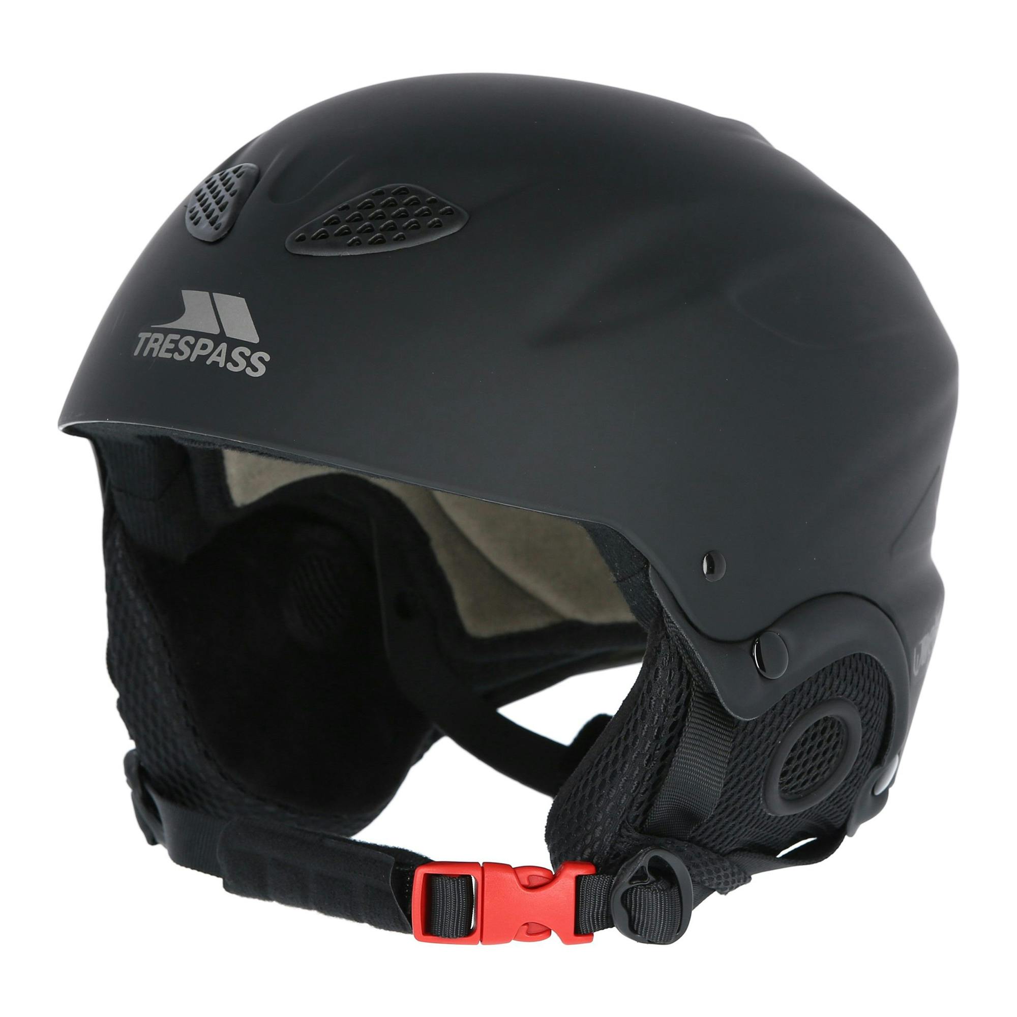 Trespass Black Adults Skyhigh Protective Snow Sport Ski Helmet - L